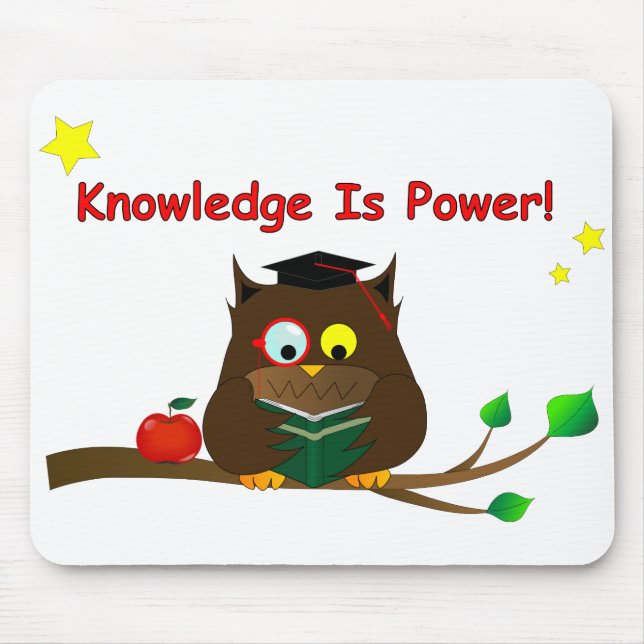 Knowledge Is Power! Mouse Pad (Front)