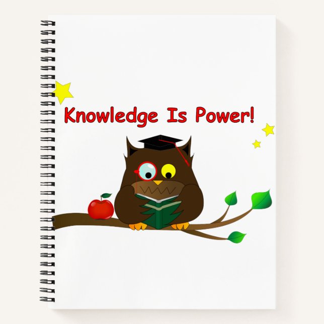 Knowledge Is Power! Notebook (Front)