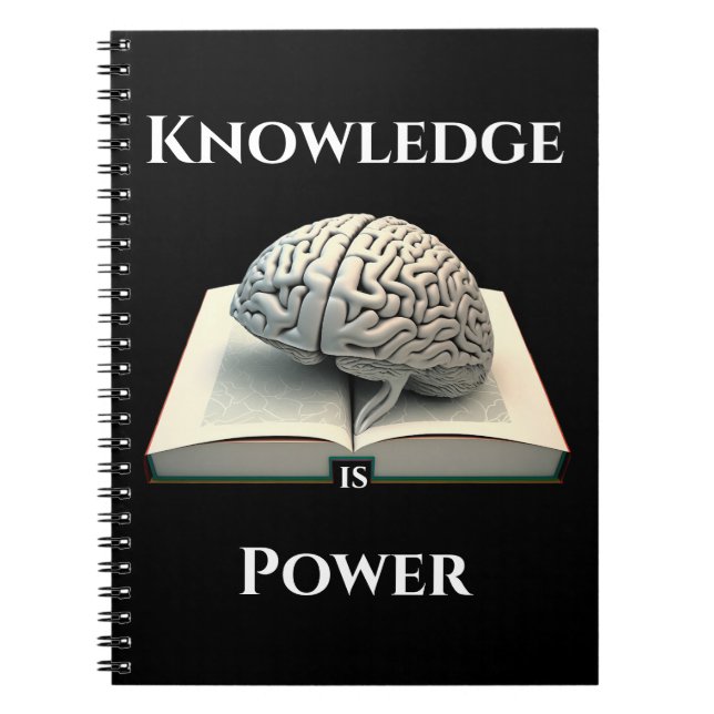 Knowledge is Power - Silver Edition Notebook (Front)