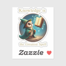 Knowledge Is The Greatest Spell - Cute Wizard Owl