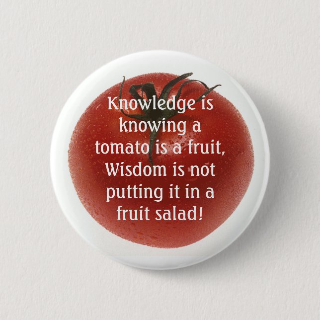 Knowlege is Not  Always Logic. 6 Cm Round Badge (Front)