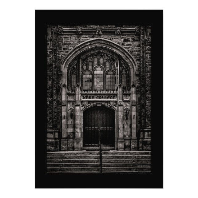 Knox College Entrance No 1 with Border Photo Print (Front)