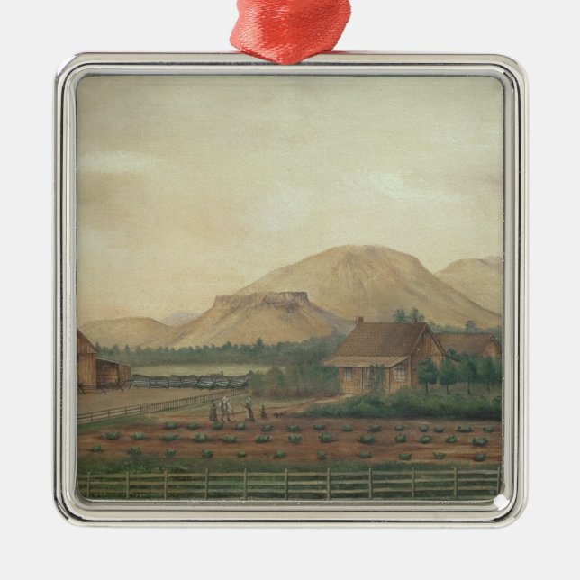 Knox Ranch, Idaho Metal Tree Decoration (Front)