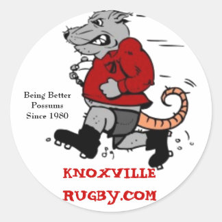 Knoxville Rugby Club Classic Round Sticker