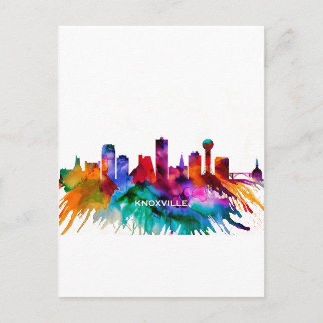 Knoxville Skyline Holiday Postcard (Front)