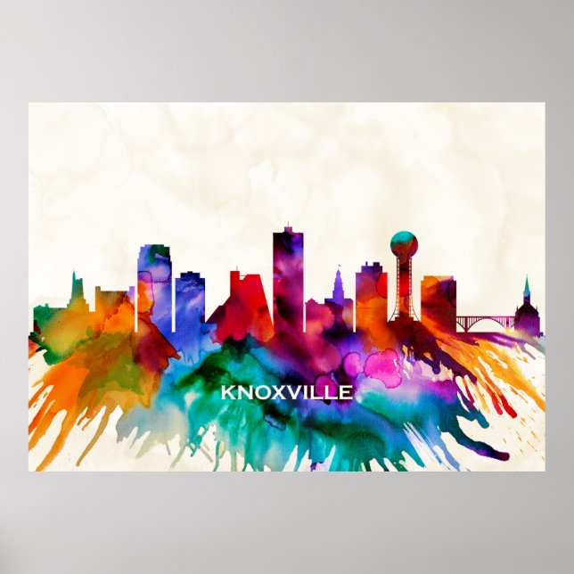 Knoxville Skyline Poster (Front)