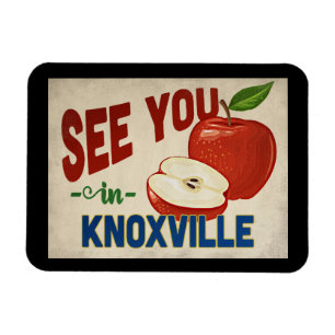Knoxville Tennessee Apple - Vintage Travel Magnet