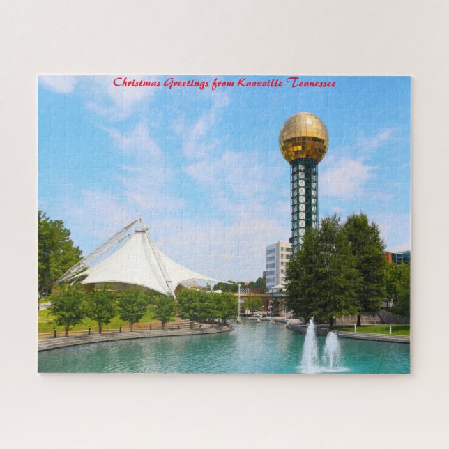 Knoxville Tennessee. Christmas Greetings Jigsaw Puzzle (Horizontal)