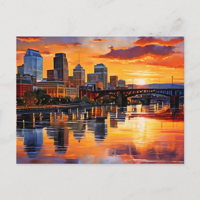 Knoxville, Tennessee Golden Hour Postcard (Front)