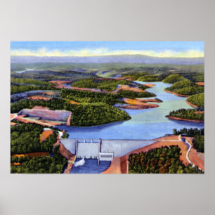 Knoxville Tennessee Norris Dam and Lake Poster
