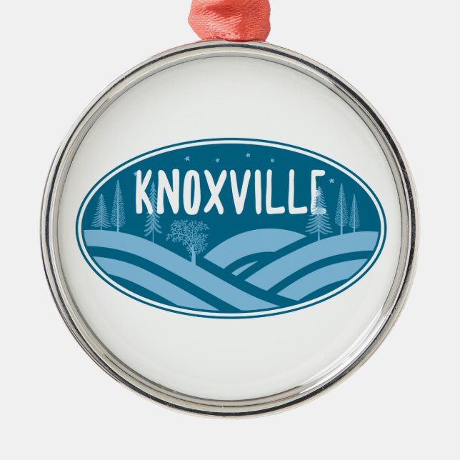 Knoxville Tennessee Outdoors Metal Tree Decoration (Front)