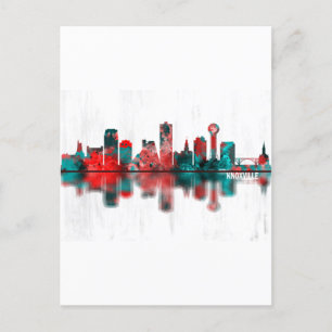 Knoxville Tennessee Skyline Invitation Postcard