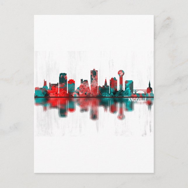 Knoxville Tennessee Skyline Invitation Postcard (Front)