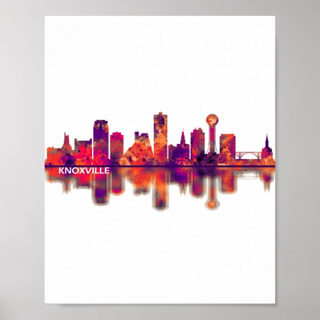 Knoxville Tennessee Skyline Poster (Front)
