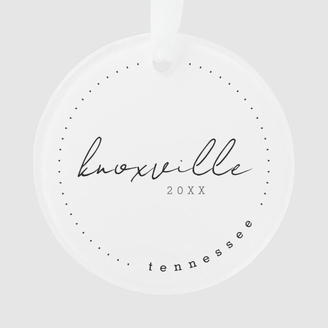 Knoxville, Tennessee Travel United States Simple Ornament (Front)