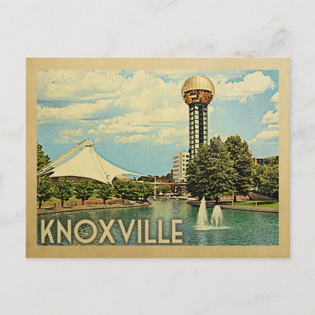 Knoxville Tennessee Vintage Travel Postcard (Front)
