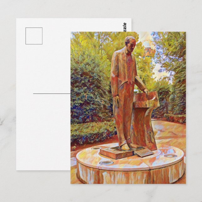 Knoxville's Sergei Rachmaninoff Statue painting Postcard (Front/Back)