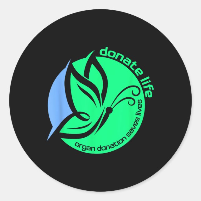 Kns Transplant Gear Uni-adults Organ Donation Awar Classic Round Sticker (Front)