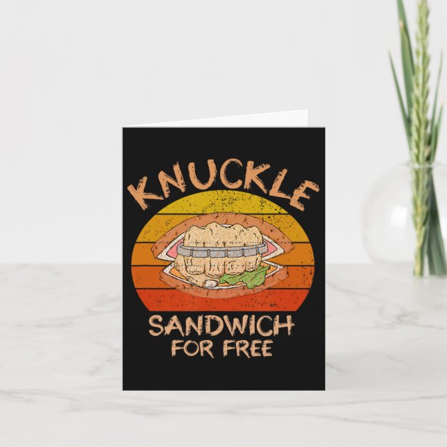 Knuckle Sandwich Boxing - Eat My Fist  Card (Front)