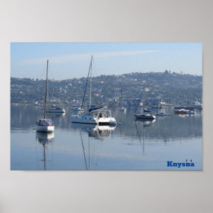 Knysna Boats Water Poster