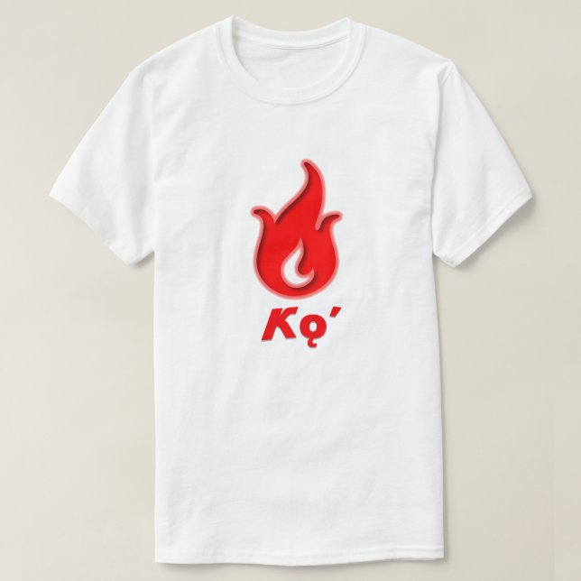 Kǫʼ - fire in navajo T-Shirt (Design Front)