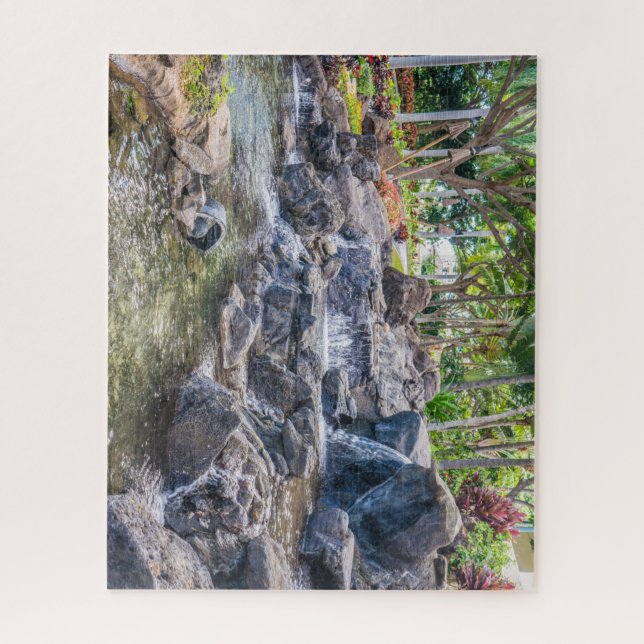 Ko Olina O'Ahu Hawaii Waterfall Jigsaw Puzzle (Vertical)