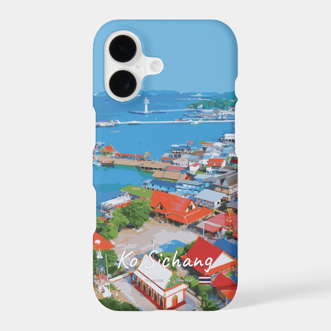 Ko Sichang, Thailand - Vibrant Harbour View (Back)