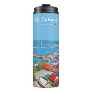 Ko Sichang, Thailand - Vibrant Harbour View Thermal Tumbler