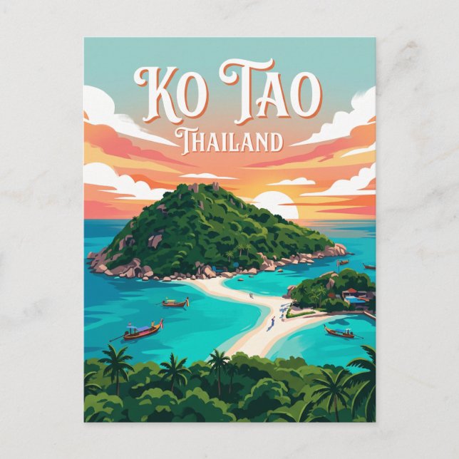 Ko Tao Thailand Postcard (Front)