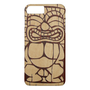 Koa Wood Tiki Ailani Surfboard iPhone 8 Plus/7 Plus Case