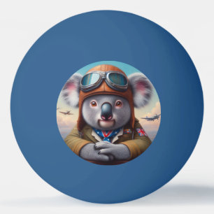 Koala Aeroplane Pilot Ping Pong Ball