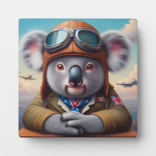 Koala Aeroplane Pilot Plaque