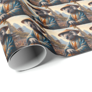 Koala Ancient Japan Wrapping Paper