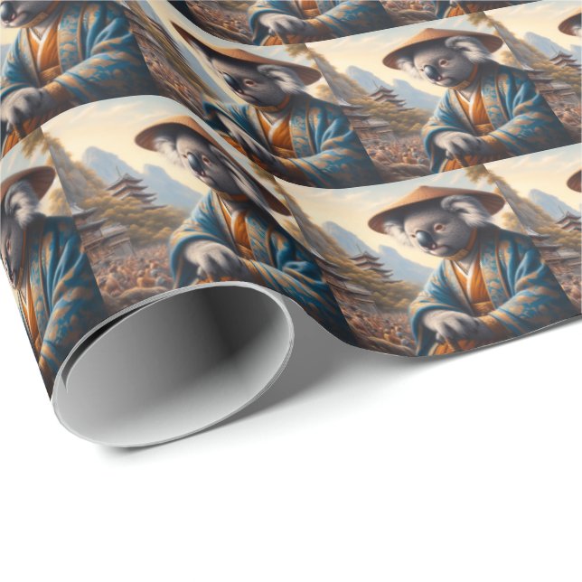 Koala Ancient Japan Wrapping Paper (Roll Corner)