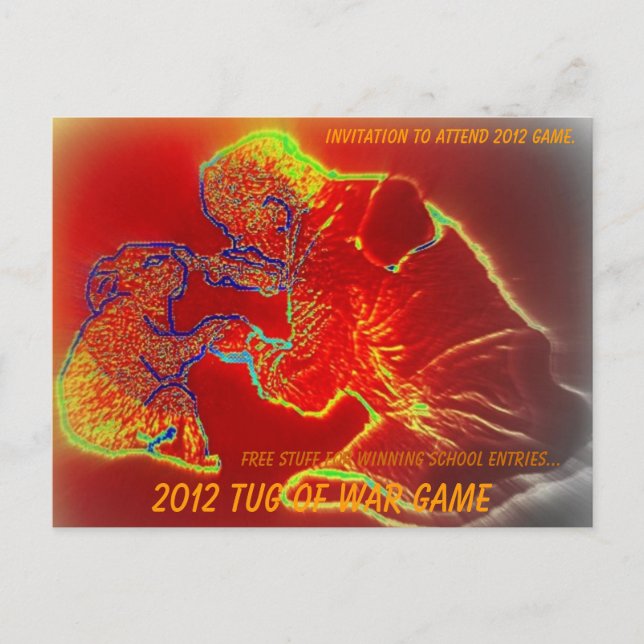 koala and fireman invitation postcard (Front)