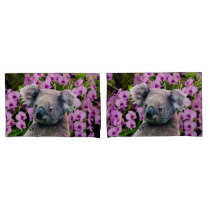 Koala and Orchids Pillowcase