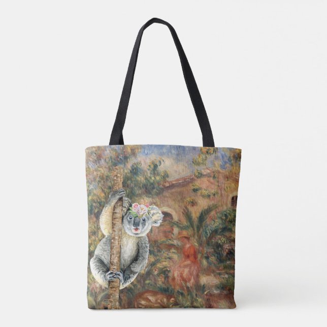 Koala and Renoir's Farmhouse  Tote Bag (Back)