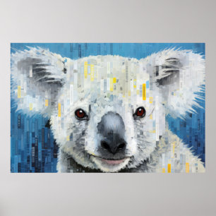 Koala Animal Art Decor Paint Mosaic