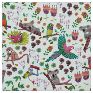 Koala Animal Kids Nursery Girls   Fabric Curtain