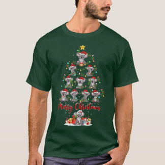 Koala Animal Lover Matching Santa Koala Christmas  T-Shirt