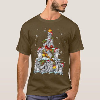 Koala Animal Lover Xmas Gift Koala Christmas Tree  T-Shirt