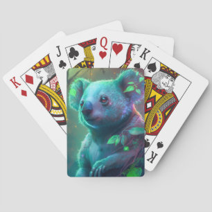 Koala Animal Portrait Painting Wildlife Outdoors Playing Cards