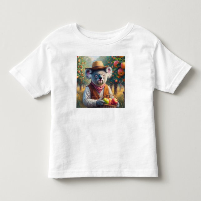 Koala Apple Orchard Toddler T-Shirt (Front)