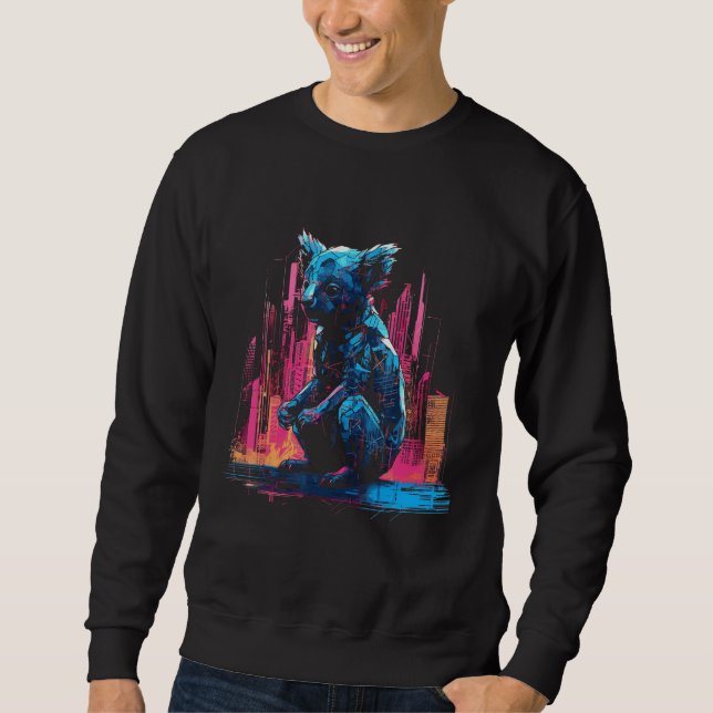 Koala Artwork - Architecture Animal Motif Art Anim Sweatshirt (Front)