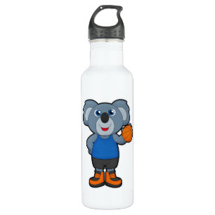 Koala as Basketball player with Basketball 710 Ml Water Bottle