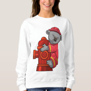 Koala as Firefighter with Fire hydrant Sweatshirt