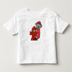 Koala as Firefighter with Fire hydrant Toddler T-Shirt