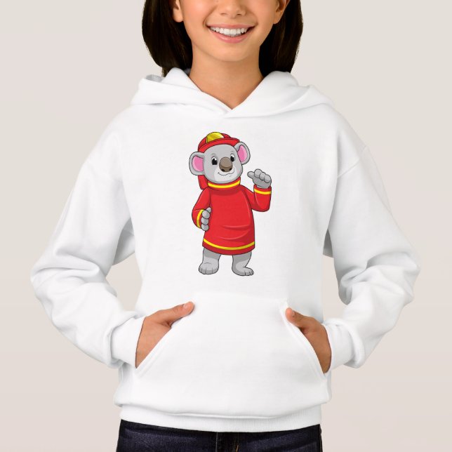 Koala as Firefighter with Helmet (Front)