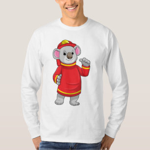 Koala as Firefighter with Helmet T-Shirt