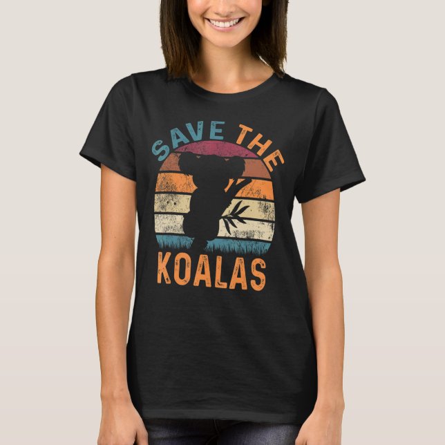 Koala Australia Animal Welfare New Zealand Austral T-Shirt (Front)